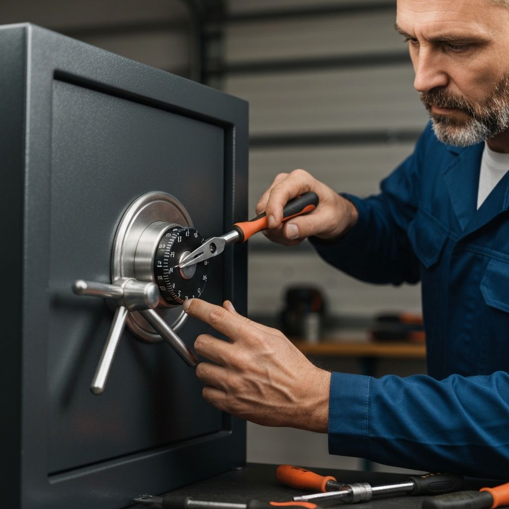 Safe locksmith service - combination changes and safe opening in Northwest Arkansas